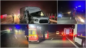 accident cu 7 victime pe a1
