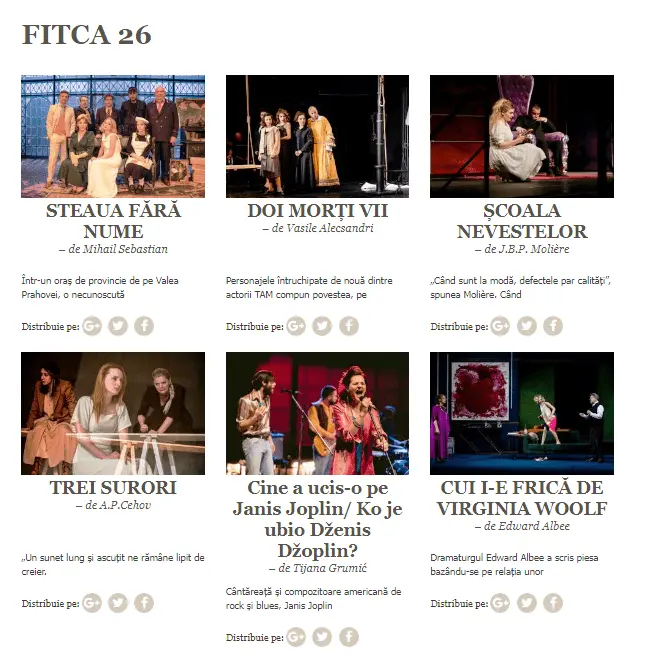 A XXVI-a ediție a Festivalului Internațional de Teatru Clasic la Arad [PROGRAM]
