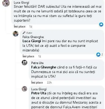 Omul ăsta-l face de râs până și pe Pinocchio! „Pe vremea lui” a fost proiectat terenul de sport de la „Moise”... în aceeași măsură în care nu este „implicat la UTA”