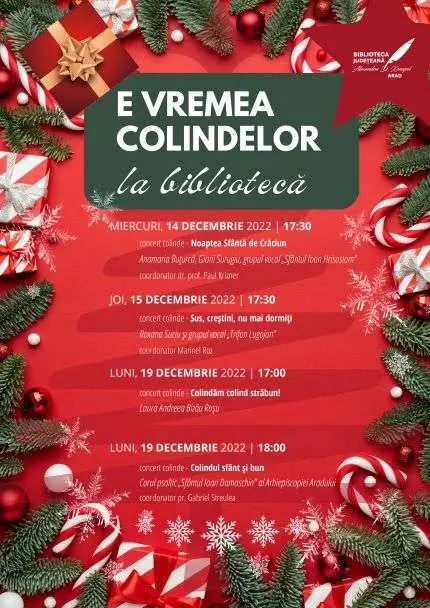 E vremea colindelor la Bibliotecă!