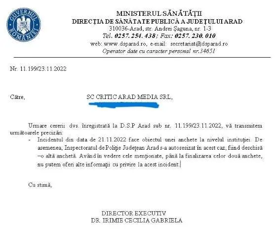 La DSP Arad nu s-au calmat apele - ba dimpotrivă: s-a spart conducta principală și au început să țâșnească mizeriile din toate birourile!