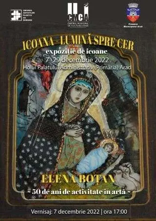 Expoziție „Icoana – lumină spre cer“. Elena Boțan aniversează 50 de ani de carieră