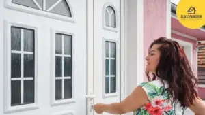 uși termopan cu panel ornamental