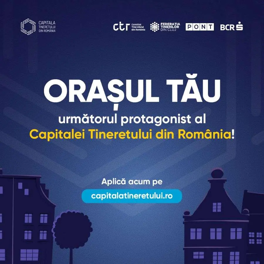 Primăriile pot candida la titlul „Capitala Tineretului din România” - 2025