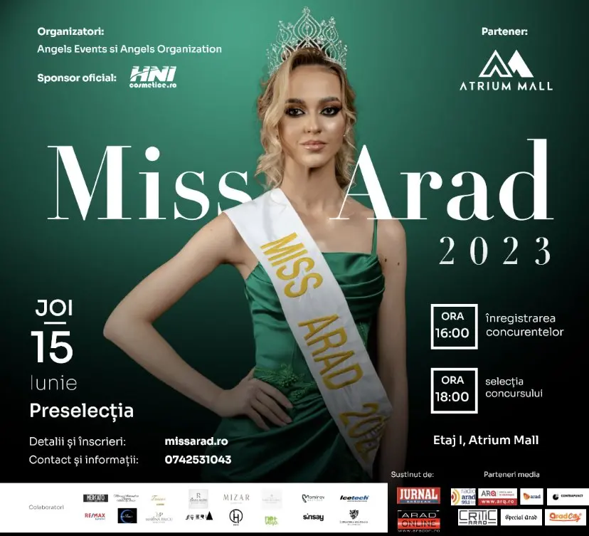 Pregătirile pentru preselecția MISS ARAD 2023 au intrat în linie dreaptă