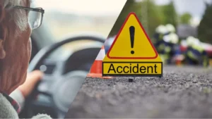 un octogenar a cauzat un accident