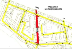 restricții de circulație pe strada mioriței