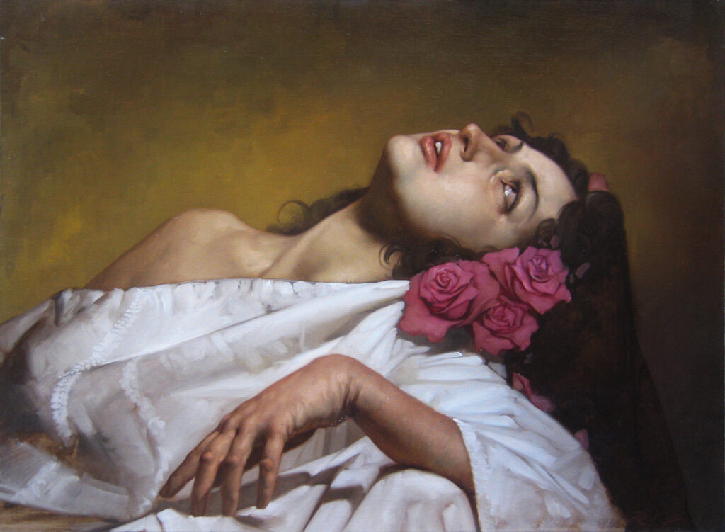 santa rosalia olio su tela 50 x 70 cm anno 2012