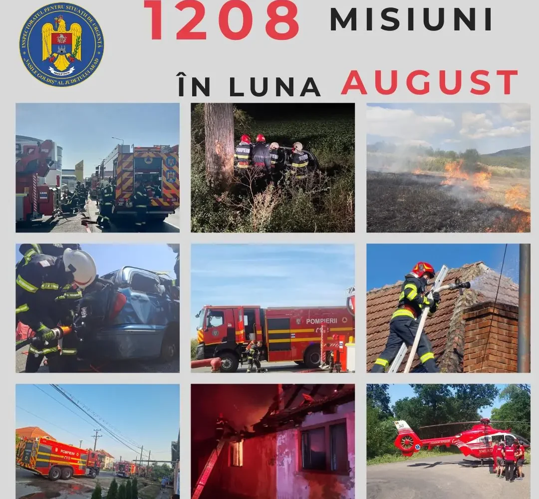 pompierii arădeni au intervenit