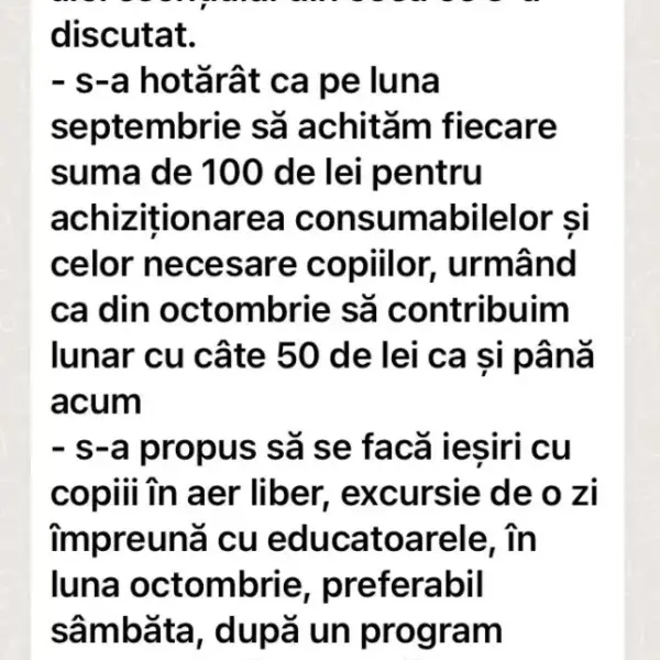 mesaj gradinita gradiste