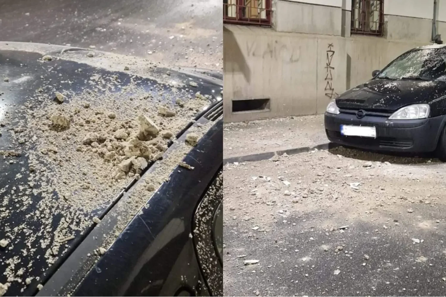 atenție, cade tencuiala” pe mașinile arădenilor