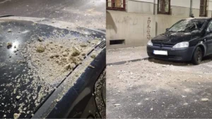 atenție, cade tencuiala” pe mașinile arădenilor