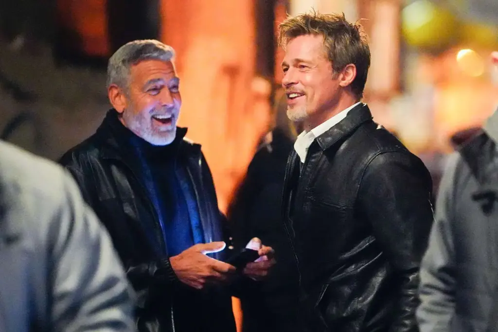 george clooney brad pitt wolves set 013123 1 169aadf470b64d0abf0df19a6b21ba68
