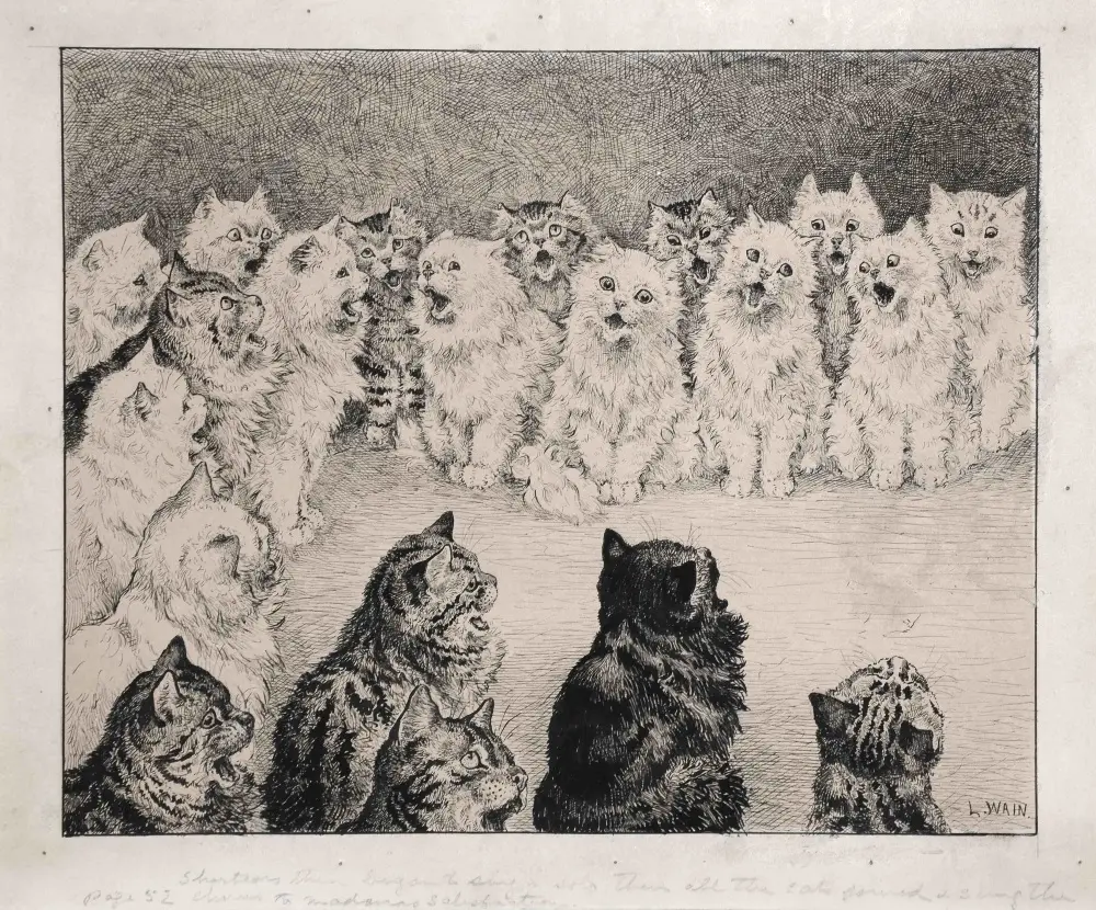 1886 louis wain louis wain chrisbeetlesgallery illustrationchronicles 1000 1