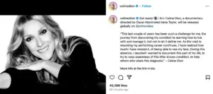 celine dion vorbește deschis despre