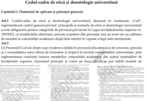 codul-cadru de etică și deontologie