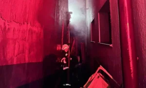 incendiu la o anexă gospodărească