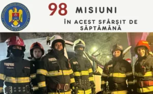 98 de misiuni ale pompierilor