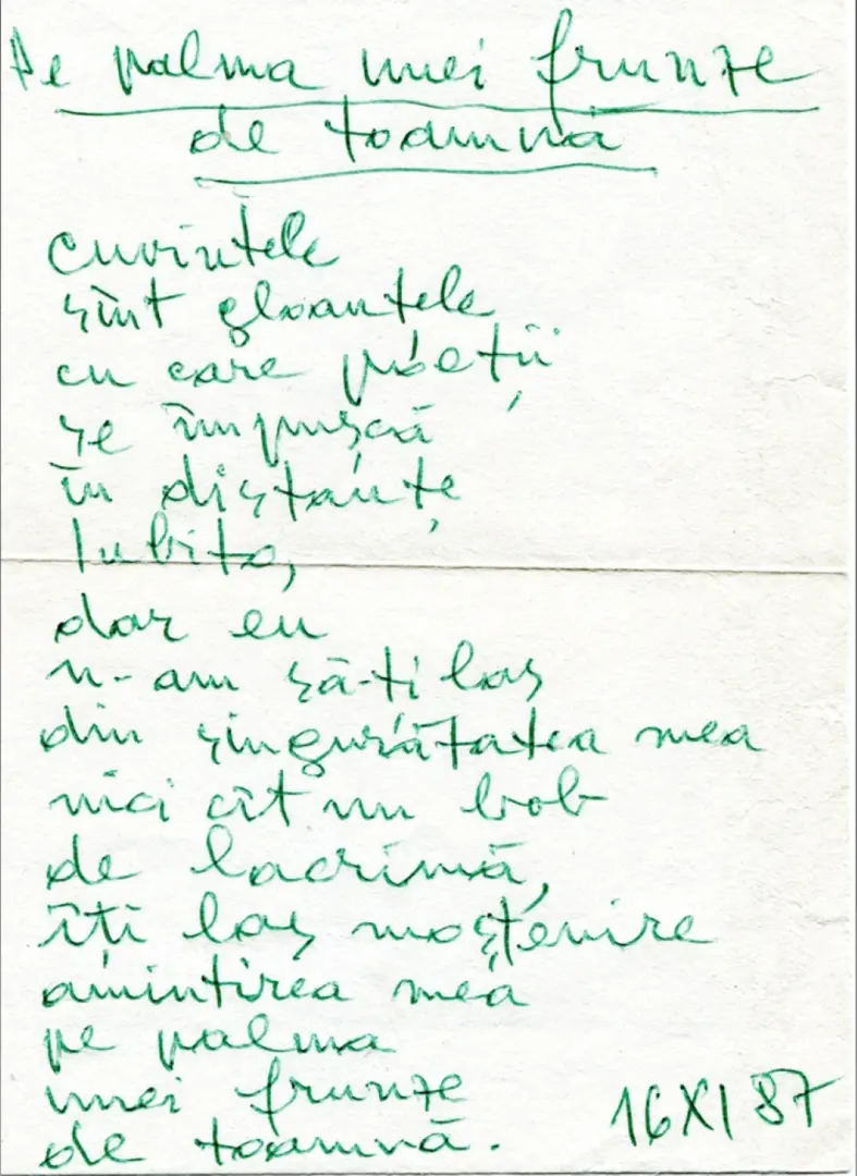 francisc vinganu poem