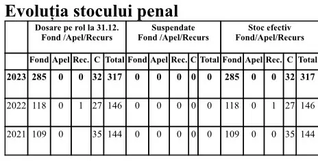 Raport Activitate 2023 Tribunalul Arad10