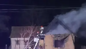 incendiu la o casă