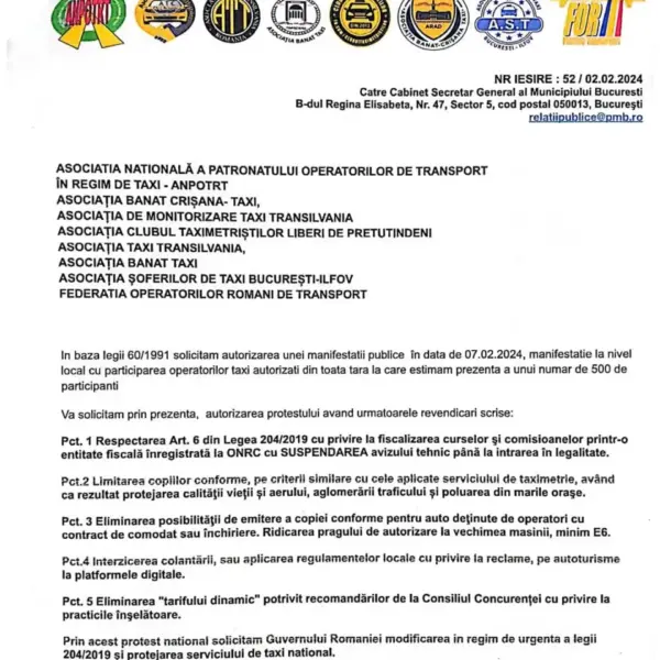 taximetristi revendicari 1
