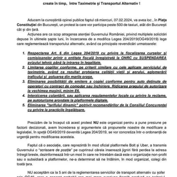 taximetristi revendicari 3