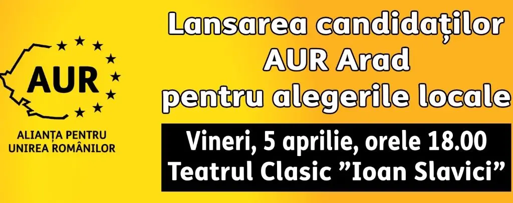 aur arad lansare candidati 2024