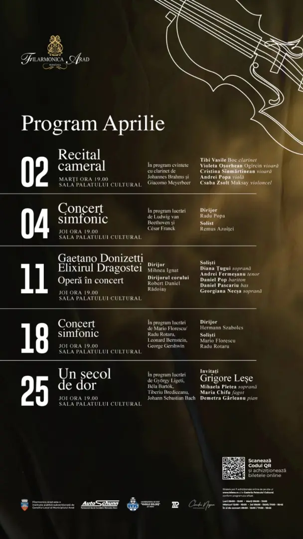 Program aprilie 2024