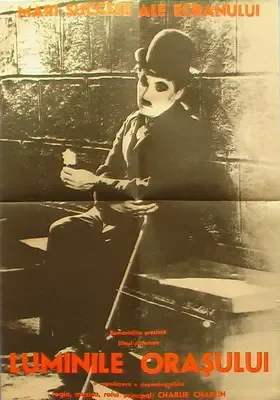 afis romanesc Charlie Chaplin Luminile orasului