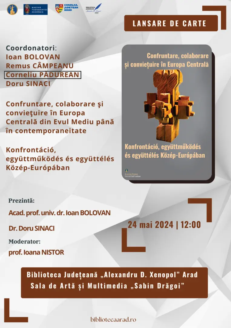 24 mai 2024 lansare de carte biblioteca arad