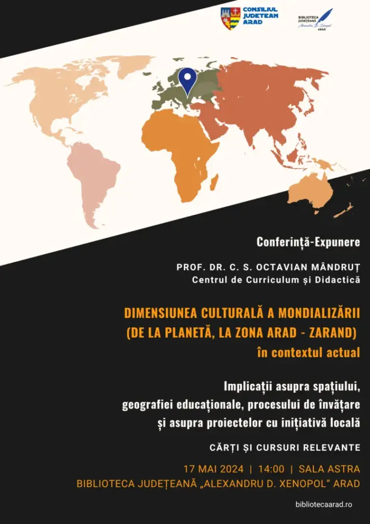 afis dimensiunea culturala a mondializarii 17 mai 2024 biblioteca arad e1715777999345