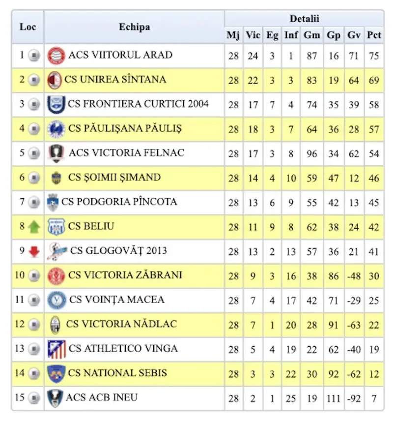clasament final liga 4 arad