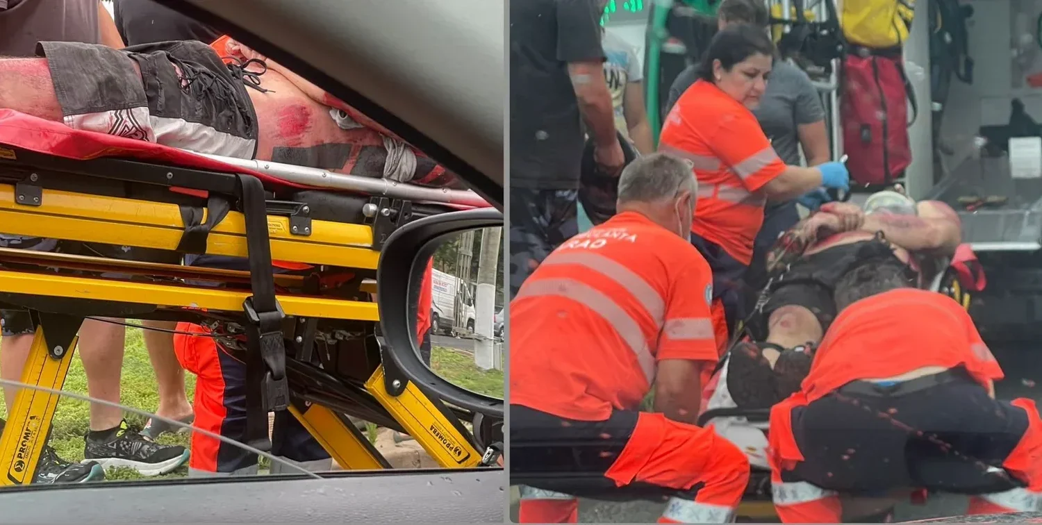 motociclist rănit într-un accident petrecut