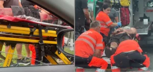 motociclist rănit într-un accident petrecut