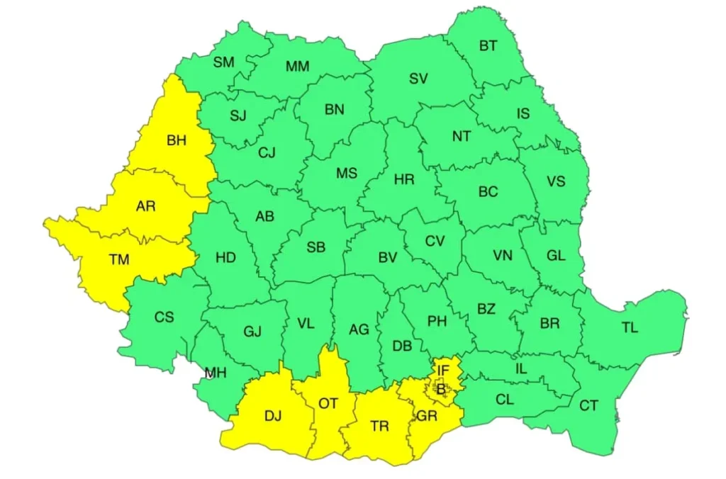 alerte meteo în românia