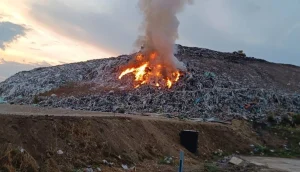 a luat foc groapa