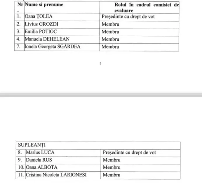 comisie evaluare adisgd