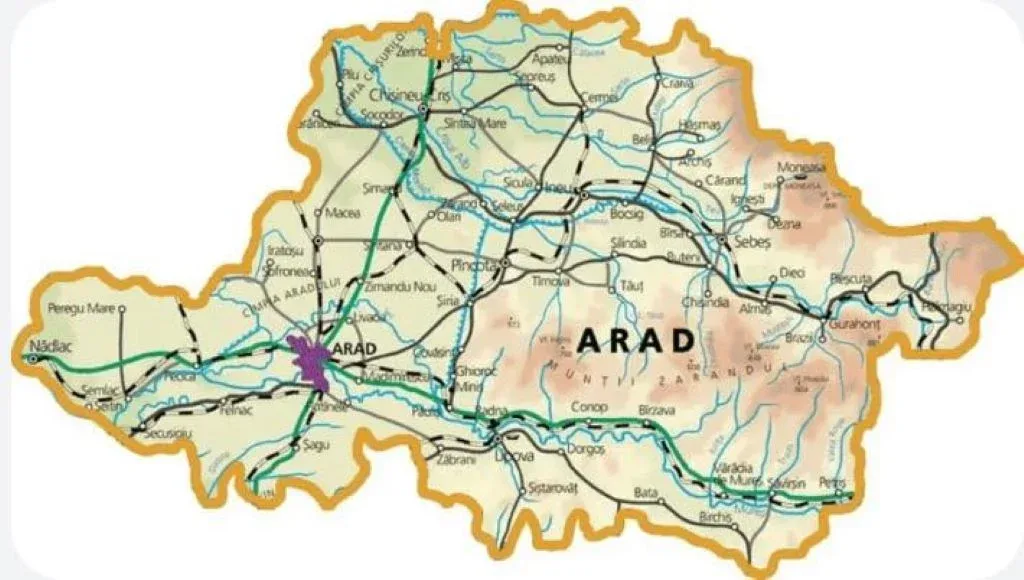 harta judet arad