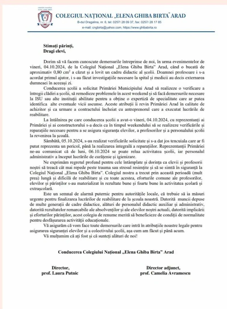 mesaj parinti ghiba