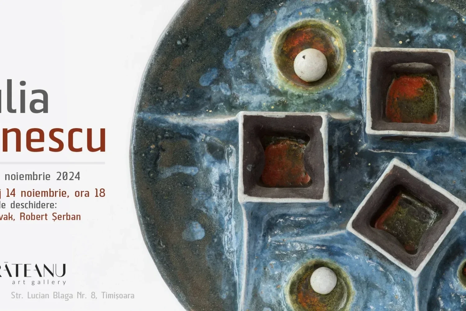 vernisajul expoziției de ceramică dedicată