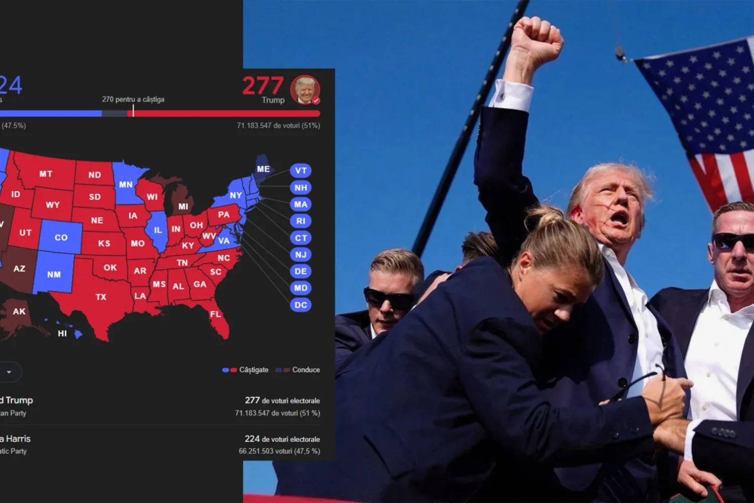 donald trump o înfrânge