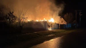 incendiu la o casă