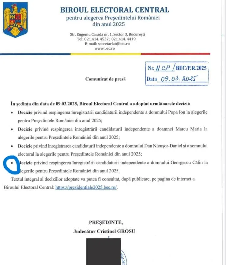 comunicat bec