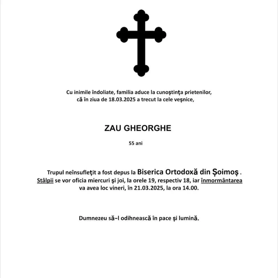 inmormantare zau