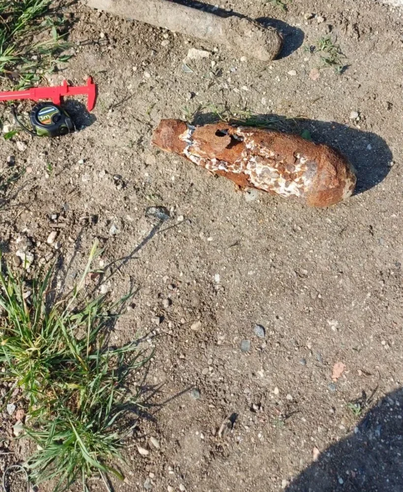 bombă descoperită pe un șantier