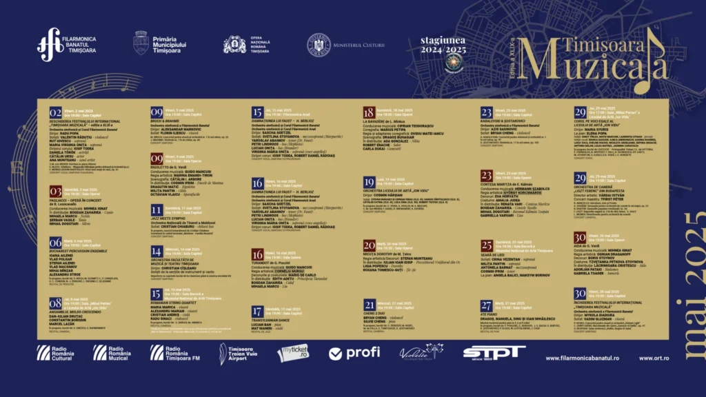 afis timisoara muzicala 2025