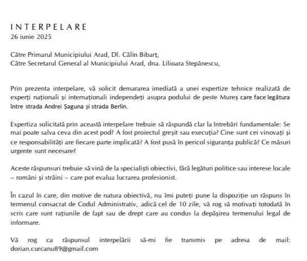 interpelare dorian curcanu