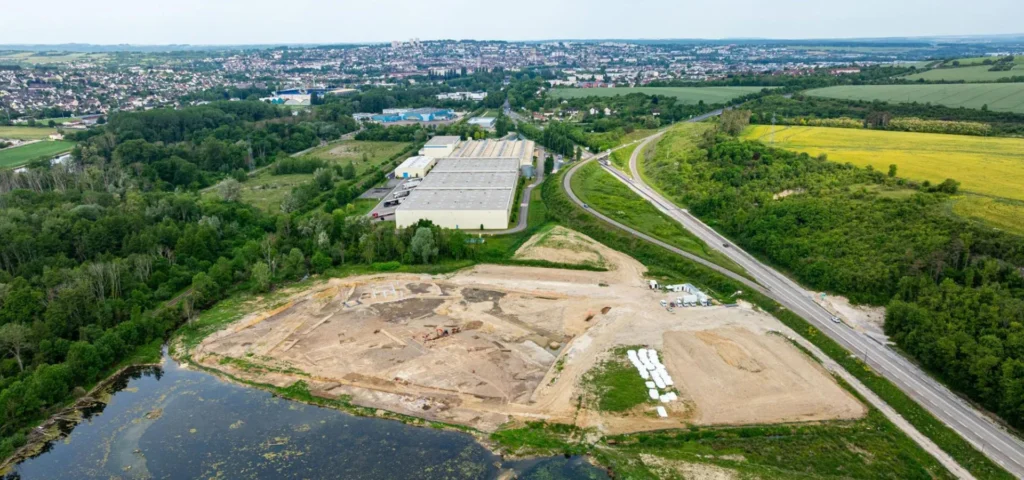 news 20250610 france auxerre roman villa site aerial