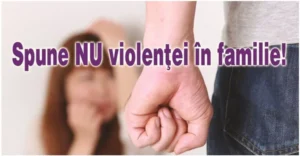 spune nu violentei in familie